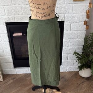 GAP Classic Green Midi Skirt